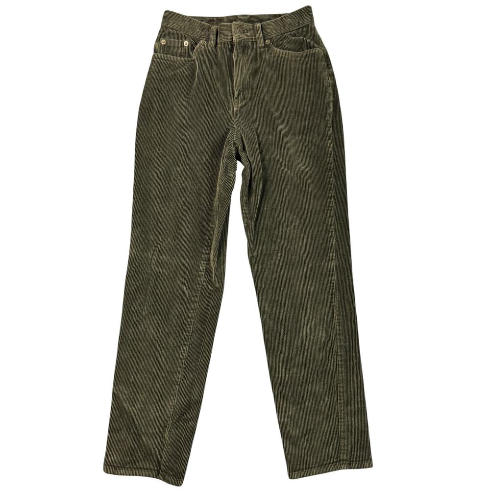 Vintage Ralph Lauren Jeans Co. LRL Pants Size 00 Corduroy Green 5 Pocket